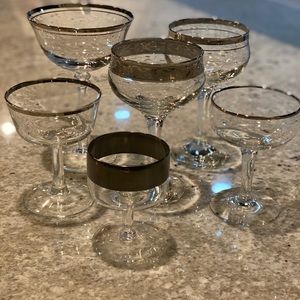 Vintage Coupe Glasses
